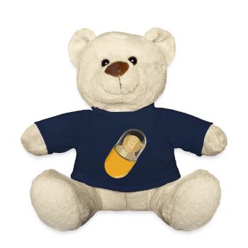Bitcoin BTC Crypto Blockchain Münze Börse Coin - Teddy - French Navy - Vorne