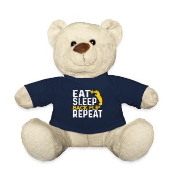 Vintage Eat Sleep Back Flip Répéter, Retour Flip - Teddy - French Navy - Vorne