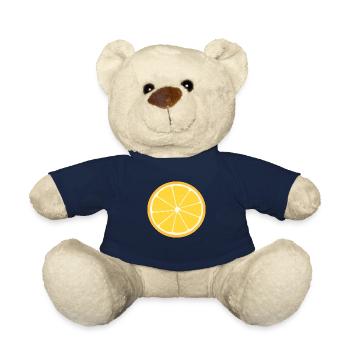 Orange Slice - Teddy Bear - french navy - Front