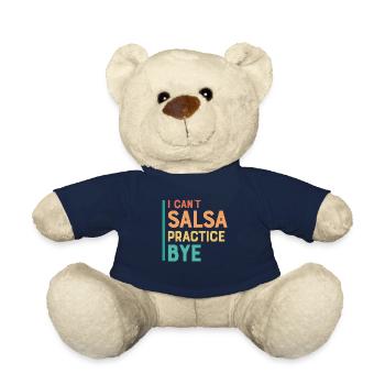 Je ne peux pas pratiquer la salsa. Musique latine Salsa Danc - Nounours - bleu marine - Devant