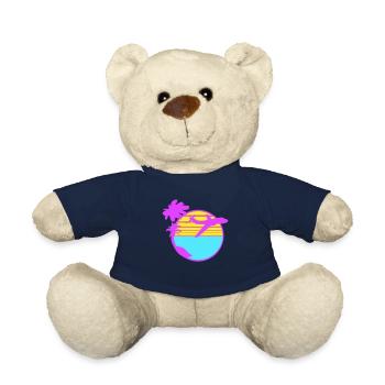 Flugzeug Palmen Fliegen Strand Streifen Meer Reise - Teddy - French Navy - Vorne