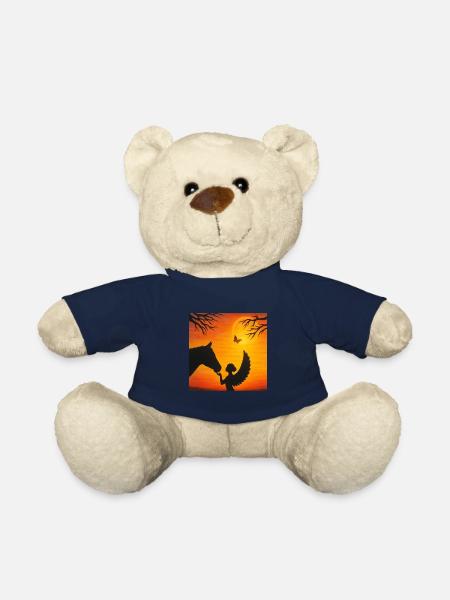 Engel mit Pferd / Spirit-Soul Kollektion - Teddy - French Navy