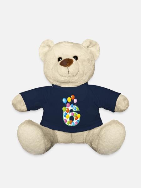 Sechster Geburtstag 6 - Teddy - French Navy