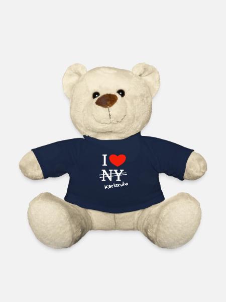 Ich liebe Karlsruhe - I love Karlsruhe - Teddy - French Navy