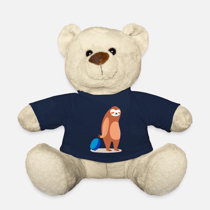 Sloth is traveling - Teddy Bear - french navy