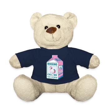 Fehlendes Einhorn - Verlorenes Einhorn - Teddy - French Navy - Vorne