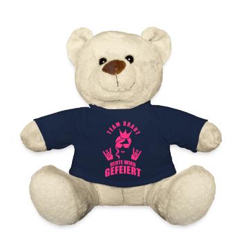 Team Braut - Heute wird gefeiert - Teddy - French Navy - Vorne