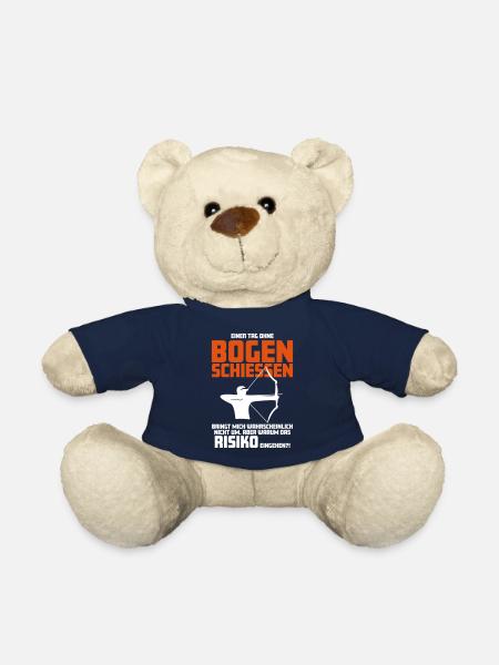 Bogenschießen Fan T-Shirt Archery Design - Teddy - French Navy