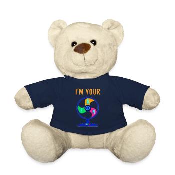 I'm your FAN - Ich bin Dein FAN - Teddy Bear - french navy - Front