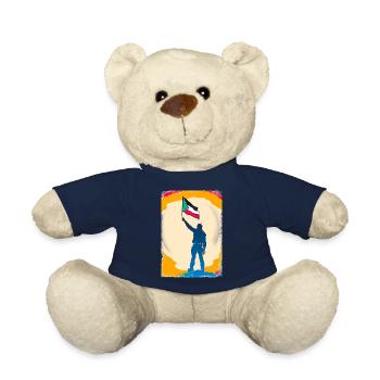 Palästina-Flagge Lebt Materie P7 - Teddy - French Navy - Vorne