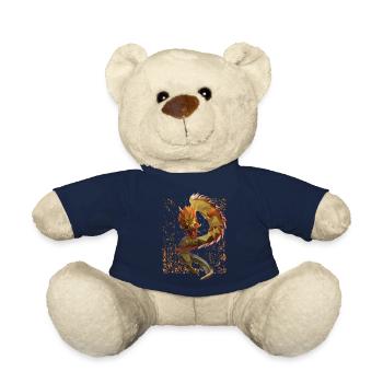 Drache Mittelalter Fantasy - Teddy - French Navy - Vorne