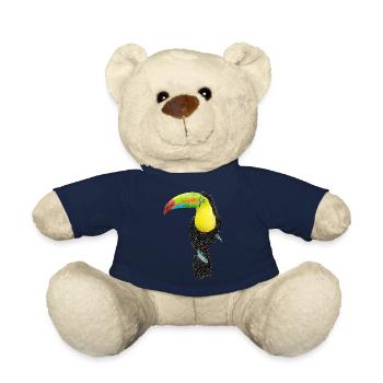 Bird ~ the Toucan - Teddy Bear - french navy - Front