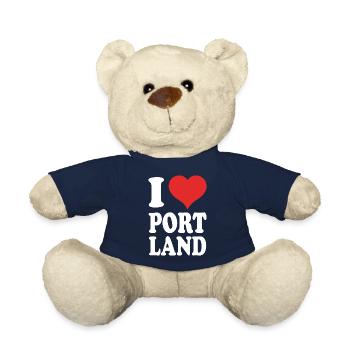 J’aime Portland - Nounours - bleu marine - Devant
