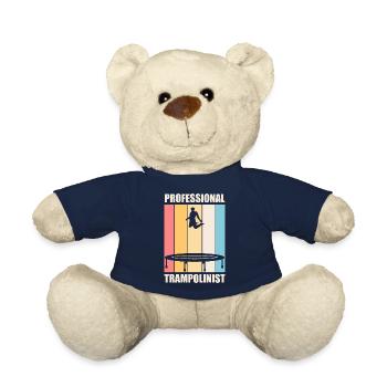 Professioneller Trampolinist mit lustigem Zitat - Teddy - French Navy - Vorne