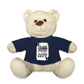 Dinosaure Bodybuilder Noël Cadeau Barbe Heureux - Nounours - bleu marine - Devant