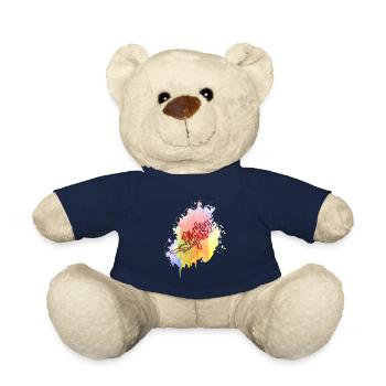 Farbkleks splash of color Holi breakdance - Teddy - French Navy - Vorne