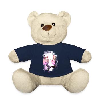Musique rétro heavy metal Hard Rock Punk vinyle pop - Nounours - bleu marine - Devant