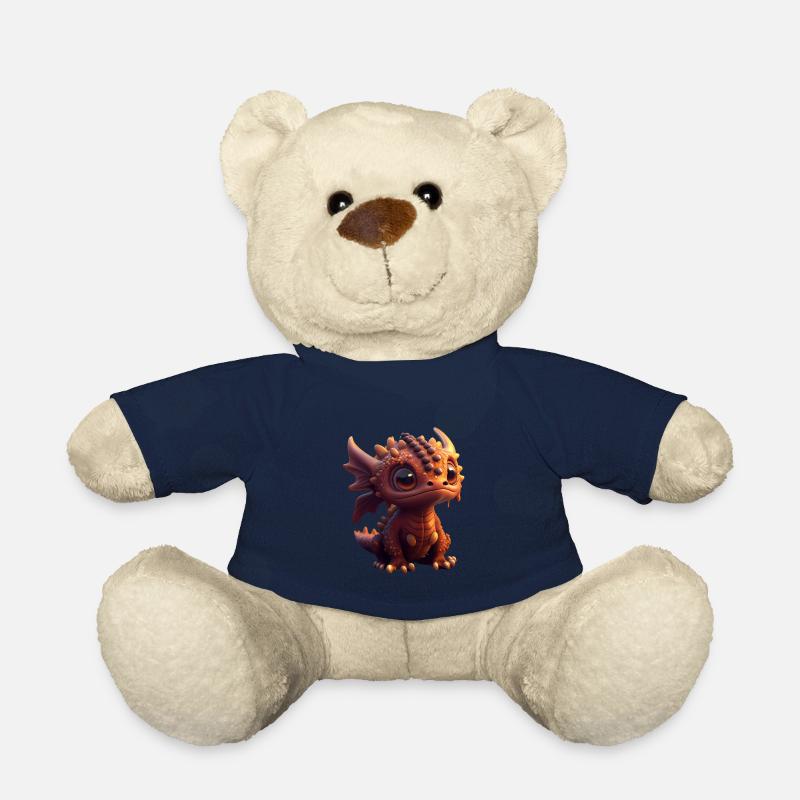 Petit Dragon Doux 3 - Nounours - bleu marine