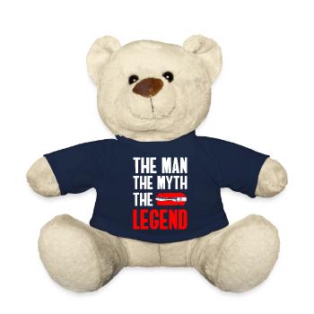 Artist Spray Can Color Wallpapering - Teddy Bear - french navy - Front