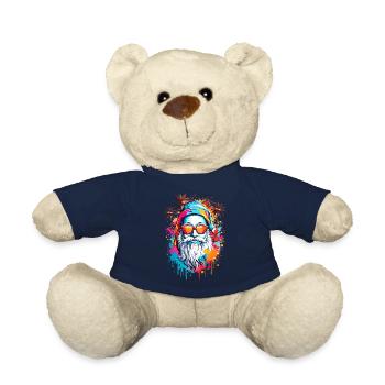Cool Santa Claus - Teddy Bear - french navy - Front