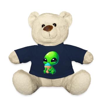 Alien Alien Bleu Glace Vert - Nounours - bleu marine - Devant