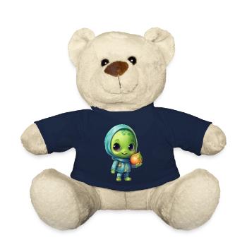 Blau-Pinker Alien Skateboarder: Kosmische Tricks - Teddy - French Navy - Vorne
