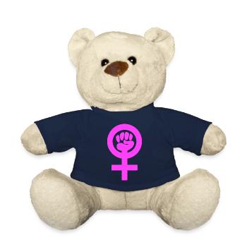 Le pouvoir des filles - Nounours - bleu marine - Devant