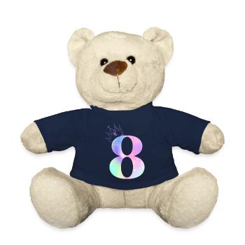Regenbogen zum 8-jährigen Jubiläum - Teddy - French Navy - Vorne