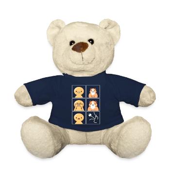 Guinea Pig Cable Eaten Design for Fans - Teddy Bear - french navy - Front