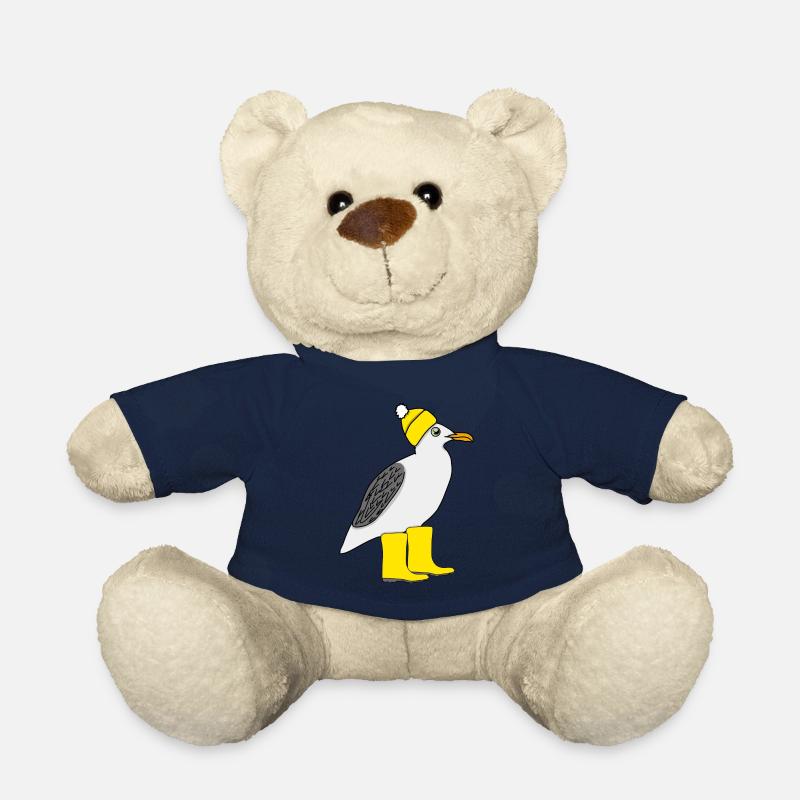 Möwe mit Gummistiefel und Mütze - Teddy - French Navy