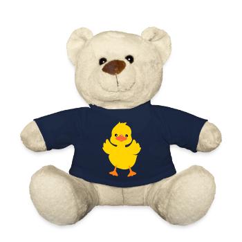 Mignon bébé canard personnage1 - Nounours - bleu marine - Devant