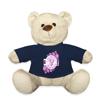 Math Power Cute Kawaii Anime School Girl Otaku - Teddy - French Navy - Vorne