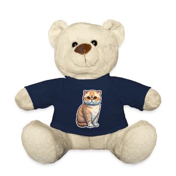 Chat Scottish Fold - Nounours - bleu marine - Devant