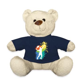 Schöne Tennis Grafik Design Geschenkidee - Teddy - French Navy - Vorne