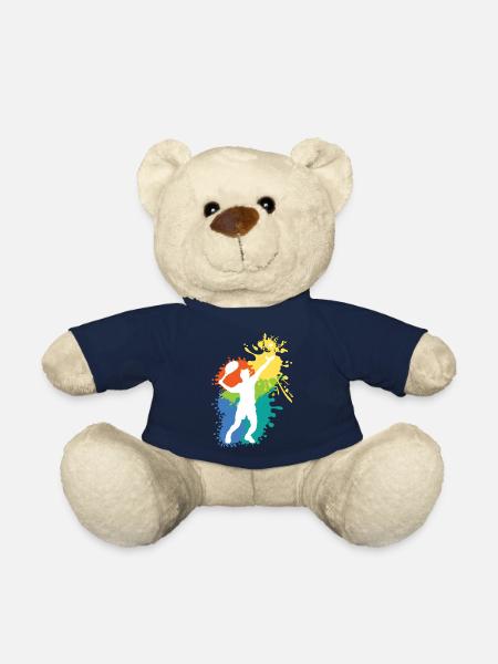 Belle idee cadeau design graphique Tennis - Nounours - bleu marine