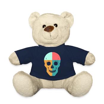 Quadricolor Skull - Teddy Bear - french navy - Front