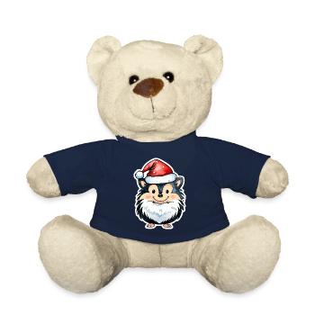 Dessin de Noël hérisson - Nounours - bleu marine - Devant