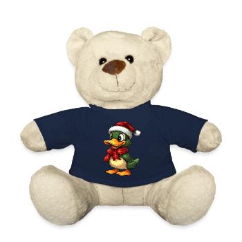 Canard de Noël - Nounours - bleu marine - Devant