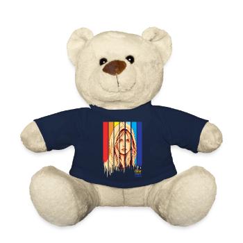 Positive, positive mind vibes life - Nounours - bleu marine - Devant