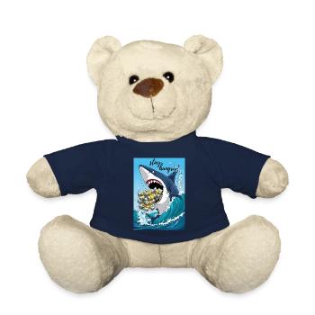 Restez affamé - La vision de la richesse - Nounours - bleu marine - Devant