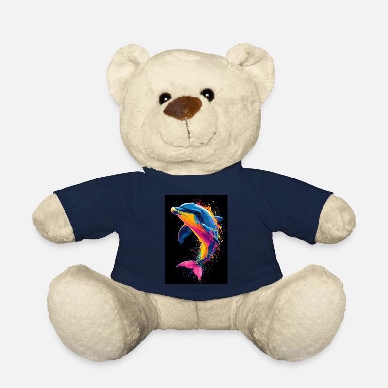 Delfin Pop Art Bunt - Teddy - French Navy