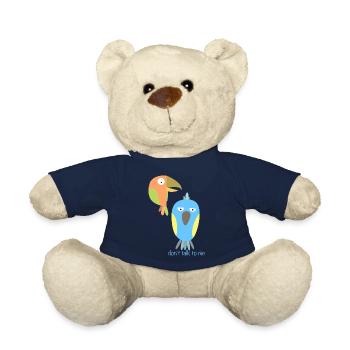 Don't Talk to Me Birds - Teddy Bear - french navy - Front