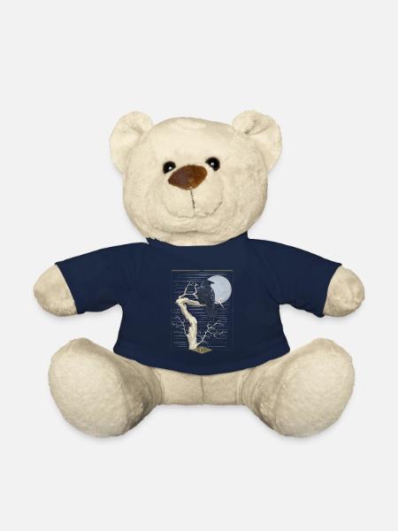 Handmade Raven 'The Raven' Mystic Tarot - Teddy Bear - french navy