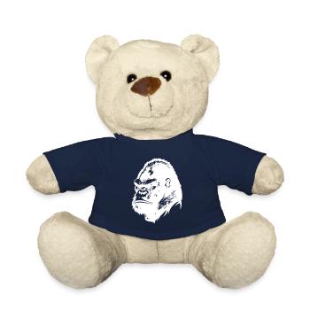Gorilla Head - Teddy Bear - french navy - Front