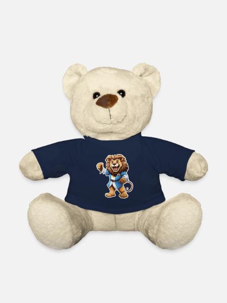lion wearing a robe - Teddy Bear - french navy