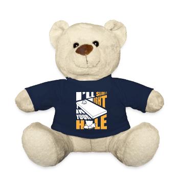 Cornhole, pouf, lancer de pouf - Nounours - bleu marine - Devant