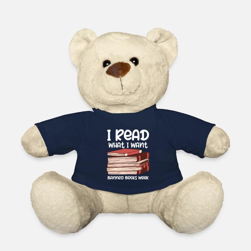 Ich Lese, Was Ich Will, Banned Books Week - Teddy - French Navy