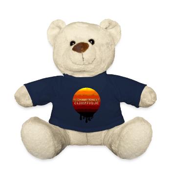 Réchauffement climatique - Nounours - bleu marine - Devant