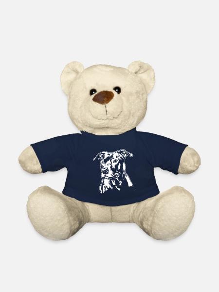 AMERICAN STAFFORDSHIRE TERRIER Portrait Wilsigns - Teddy - French Navy