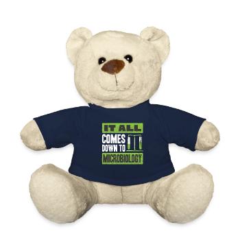 Microbiology, Chemistry Teacher, Microbiologist - Teddy Bear - french navy - Front
